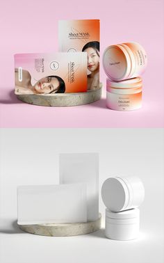 Cosmetic Products Packaging Mockup Set