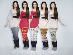 Makeup Cc, Pattern Leggings, Patterned Leggings, Sims 4 Cc Finds, Leggings Pattern, Different Patterns