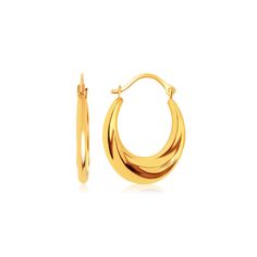 This pair of 14K yellow gold hoop earrings exude fine elegance with its graduated oval style. Secured with snap lock backings. Oval Hoop Earrings, Snap Lock, Fine Earrings, Diamond Design, Gold Hoops, Jewelry Earrings Hoops, Gold Hoop, Elegant Jewelry, Gold Hoop Earrings