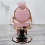 Mobile Hair Salon, Upholstery Shop, Pink Pvc, Vintage Barber, Aqua Blue Color, Salon Interior Design