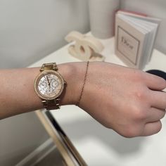 Micheal Kors Never Worn Watch Gold Mk Watch Women Gold, Michael Kors Timeless Watch As Gift, Michael Kors Round Dial Watch As A Gift, Timeless Michael Kors Watch As Gift, Michael Kors Jewelry With Metal Dial As Gift, Michael Kors Jewelry With Round Dial For Gifts, Michael Kors Jewelry Gift With Round Dial, Michael Kors Jewelry Gift, Michael Kors Elegant Formal Watches