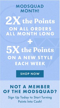 a blue and white flyer with text that reads, 2x the points on all orders for