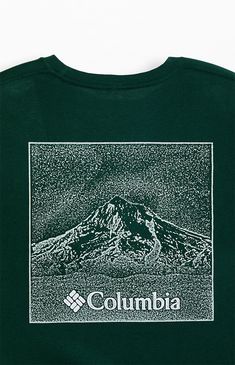 Show some love for the great outdoors with the Columbia Experience T-Shirt. This tee is made with a crew neckline, short sleeves, a standard fit, and Columbia brand graphics front & back.


	Crew neckline
	Short sleeves
	Standard fit
	Left chest & back graphics
	100% Cotton
	Machine washable Coffee Shop Apparel, Outdoor Tshirt Design, Green T Shirt, Vintage Graphic Tees, Simple Streetwear, Streetwear Tshirt Design, Vintage Tee Shirts, Senior Shirts, Outdoor Shirt