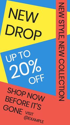 the new drop up to 20 % off sale