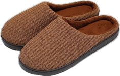 Brown Non-slip Comfortable Slippers, Brown Non-slip Slippers, Comfortable Non-slip Brown Slippers, Foam House, Classic Slippers, Bedroom Slippers, Outdoor Slippers, Glen Plaid, Knitted Slippers