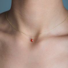 💎 Always enjoy wearing a stylish and elegant necklace with the extra tiny and elegant red ruby necklace.  💎 You will be amazed by its reflection of light and its color. Necklace for every day use.  💎 If you want to use it as a Chooker, choose 12-14 inches. If you want an image in the photos, you can give me a custom size. We will produce accordingly.  💎 It's also a July stone, a great gift for birthdays. We wrap it as gift wrap. 💎TECHNICAL INFORMATION💎 - Pendant heigh:7 mm - Pendant width: Ruby Red Necklace, Ring Holder Necklace, Extra Petite, Red Pendants, Color Necklace, July Birthstone Jewelry, Monogram Jewelry, Red Necklace, Necklace Red