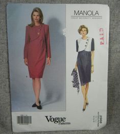 a woman's dress and jacket sewing pattern