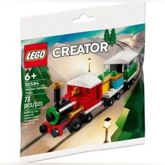 the lego creator train is in its packaging