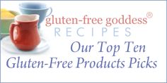 the gluten free goddess recipe is on display