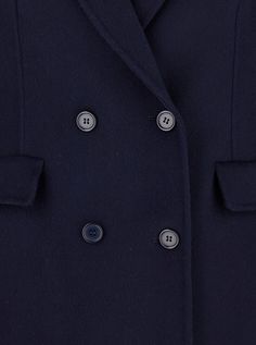 Double-breasted coat Blue Ribbed revers Long sleeves Front button closure One chest pocket Two front flap pockets Straight hem Tonal stitching Wool Regular fitComposition: Navy Peacoat With Lapel Collar And Pockets, Navy Collared Outerwear With Buttoned Pockets, Blue Outerwear With Lapel Collar And Buttoned Pockets, Blue Outerwear With Buttoned Pockets And Lapel Collar, Navy Outerwear With Buttoned Pockets For Work, Blue Pea Coat With Button Closure And Lapel Collar, Navy Outerwear With Buttoned Pockets For Winter, Blue Pea Coat With Lapel Collar And Pockets, Tailored Navy Outerwear With Buttons