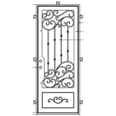 Dallas Single (Arriving 10/1)-Black Diamond Iron Doors Contemporary French, Double Entry, Scroll Work, Iron Steel, Iron Doors, Classic Chic