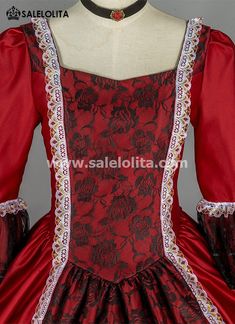 Wine Red Simple Gothic Victorian Dress Renaissance Queen Adult Women Halloween Costume   Condition: Brand New  Color:  Wine Red / Black / Blue / Purple / Customized Color  Material: This Simple Victorian Dress is made of  High Quality Thick satin, soft and comfortable to wear  Sleeve Length: Full Sleeve  Dresses Length:Floor-Length  Neckline:  Square Collar  Decoration: Ruffles + Lace  Style: This dress is perfect for civil war,victorian,medieval,regency,renaissance, wedding, cosp Simple Victorian Dress, Full Sleeve Dresses, Adult Women Halloween Costumes, Gothic Victorian Dresses, Full Sleeves Dress, Women Halloween Costume, Gothic Victorian, Dress Halloween Costume, Women Halloween