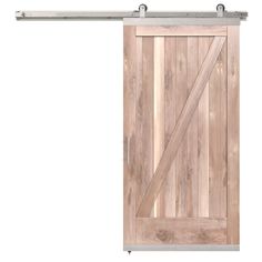 The JELD-WEN Rustic Wood DesignGlide Barn Door Kit combines style and function. The unfinished door paired with satin nickel hardware adds charm to any space. Looks great in a home office, pantry, closet, bathroom or laundry room. They're also a perfect choice for tight spaces. JELD-WEN 42-in x 80-in Unfinished Z-frame Walnut Wood Solid Core Barn Door (Hardware Included) in Brown | LOWOLJW248800138 Single Barn Door, Closet Bathroom, Office Pantry, Satin Nickel Hardware, Barn Door Kit, Pantry Closet, Door Kit, Storm Door, Solid Core