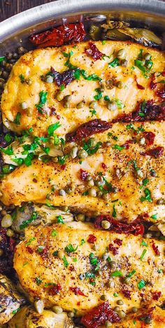 Chicken With Artichoke Hearts And Sun Dried Tomatoes, Mediterranean Boneless Chicken Thigh Recipes, Mediterranean Chicken And Broccoli, Recipes With Capers Healthy, Mediterranean Chicken Thigh Recipes, Broccoli Parmesan, Sundried Tomato Chicken, Capers Recipe, Mediterranean Diet Recipes Dinners