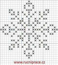 a cross stitch pattern in black and white