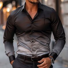 Season:Summer,Fall,Winter,Spring; Fabric:Satin,Artificial Silk; Sleeve Length:Long Sleeve; Look After Me:Machine wash; Gender:Men's; Style:Casual; Tops Type:Shirt; Occasion:Formal,Party; Fit Type:Regular Fit; Design:Button,Print; Neckline:Turndown; Brand:OUKU; Listing Date:07/05/2024 Slim Fit Shirt With Casual Collar For Spring, Slim Fit Collared Shirt For Spring, Spring Slim Fit Button-up Shirt, Slim Fit Long Sleeve Spring Tops, Slim Fit Long Sleeve Tops For Spring, Fitted Tops With Casual Collar For Fall, Fitted Top With Casual Collar For Winter, Spring Slim Fit Shirt, Fitted Shirt With Casual Collar For Fall