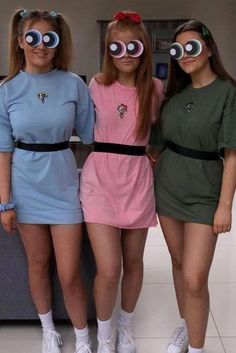 Creative Best Friend Halloween Costumes For 2019 ★ Halloween Smink, Girl Duo, Friend Halloween Costumes, 3 People Costumes, Powerpuff Kızları, Best Friend Halloween, Kostum Halloween, Kostuum Halloween, Friend Costumes