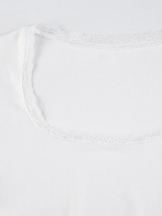 ⚡️Buy Lace Splice U Neck Cropped Long Sleeve Tee White M under $17.00 in Long Sleeves Online. Style: Casual/Street/Vintage/Sweet/Sexy. Fabric Content: Polyester. Fit Type: Slim Fit. Neckline: U Neck. Sleeve Length: Long Sleeve. Versatile Style: This long sleeve tee is a perfect blend of casual, street, vintage, sweet, and sexy styles.. High Quality Fabric: Made of polyester, this tee is durable, lightweight, and comfortable to wear.. Flattering Fit: The slim fit design of this tee is sure to highlight your figure. It is perfect for those who want to show off their curves in a stylish and classy way.. Unique Design: The lace splice design adds a delicate and flirty touch to this tee. The u neck design is also stylish and trendy. The cropped design allows you to show off your flattering wais Cropped Long Sleeve Top, Crop Top Dress, Cropped Long Sleeve, Lace Splicing, Pantalon Cargo, U Neck, Womens Size Chart, Long Sleeve Mini, Jeans Boyfriend