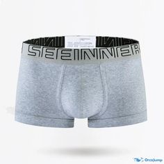 Orcajump - Cotton Ribbed Boxer Briefs: Premium Quality Underwear for Men Fitted Gray Boxer Briefs Multi-pack, Gray Fitted Boxer Briefs Multi-pack, Fitted Gray Cotton Boxer Briefs, Gray Fitted Cotton Boxer Briefs, Casual Gray Boxer Briefs For Gym, Casual Fitted Gray Boxer Briefs, Breathable Fitted Cotton Boxer Briefs, Stretch Cotton Boxer Briefs With Letter Print, Casual Cotton Breathable Boxer Briefs