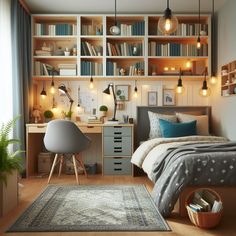 Boys Bedroom Boys Bedroom Bookshelf Ideas, Boys Room Bookshelf Ideas, Desk In Boys Room, Rooms Ideas For Teens, 6 Year Boy Room Ideas, Kids Bedroom Storage Ideas For Boys, Boys Bedroom Desk Ideas, Boys Bedroom Shelving Ideas, Boys Bedroom With Desk