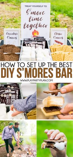 how to setup the best diy s'mores bar