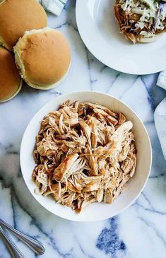 Need a quick and easy dinner idea? This Instant Pot BBQ Chicken is packed with flavor and tenderness! Made with shredded chicken thighs or boneless breasts, it's perfect for sandwiches, tacos, pizza casseroles, soups, and salads. Make a big batch and enjoy it throughout the week—this one-pot wonder is always a crowd-pleaser! Find this and other easy dinner ideas at www.frontrangefed.com. Bbq Chicken Instant Pot, Instant Pot Barbecue Chicken, Shredded Chicken Thighs, Instant Pot Bbq Chicken, Bbq Chicken Flatbread, Bbq Chicken Wraps, Chicken Flatbread, Chicken Mole, Chicken Menu