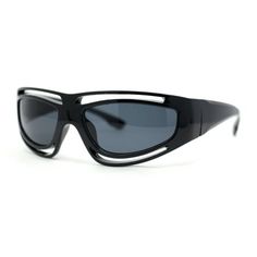 Dont be a poser. These normcore fashion hipster shades are the real deal. They have a perfectly vintage vibe with a classic 90s sport wrap around shade. The perfectly sized oval sport wrap around silhouettes will work with any head size. They are richly crafted with nice thick beveled frames with 100% UV400 polycarbonate lenses. These shades will make you look like a true hipster, without you having to pretend to be one. (c268) Size: 5 3/4" (145mm) x 1 15/16" (48mm).  Color: Black.  Gender: unisex.  Age Group: adult. Sporty Black Polycarbonate Shield Sunglasses, Retro Black Sunglasses With Uva Protection, Black Plastic Sports Sunglasses, Vintage Black Rectangular Sunglasses, 90s Sport, Normcore Fashion, Outdoor Sunglasses, Vintage Black Plastic Sunglasses, Plastic Sunglasses