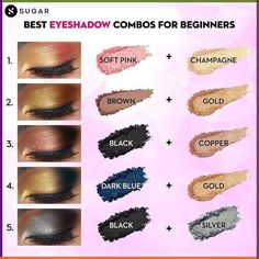 Eye Shadow Natural Look, Eyeshadow Combinations Color Combos, Makeup Posts Instagram, Eyeshadow Color Combinations, Colourful Eyeshadow Looks, Natural Eye Shadow Looks, Makeup Notes, Eyeshadow Combinations, Eye Shadow Tips