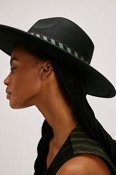 Forever cool and classic, this forever essential hat is featured in a staple wide-brim style and soft felt fabrication with defined band at center for an added special, western-inspired touch. **Features:** Classic wide brim style, dipped crown, defined band at center **Why We ❤ It:** Sure to be a staple in your accessories collection for countless years to come, this so timeless hat is just as versatile as it is vintage-inspired. | Kimi Rancher Hat by Free People in Black Western Style Wide Brim Boater Hat For Fall, Black Felt Hat For Spring Rodeo, Fall Boater Hat For Rodeo With Flat Brim, Fall Rodeo Boater Hat With Flat Brim, Black Western Style Felt Hat For Spring, Black Wide Brim Felt Hat For Everyday, Western Style Felt Hat For Everyday Spring Wear, Western Felt Hat For Everyday Spring Wear, Rancher Hat