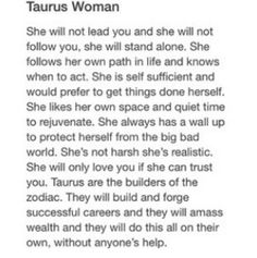 a page from the book taurus woman