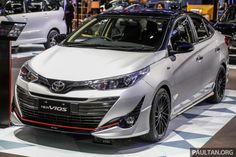 the new toyota vios is on display at an auto show