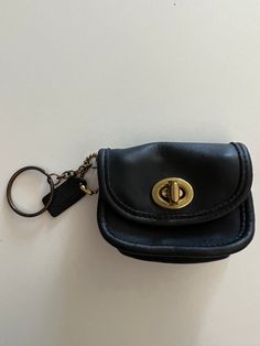 Vintage Coach City Bag Key Fob Navy/Black Leather Hang tag and Key ring Great addition to any collection! Bag measures: 3"L, 2.5H, 1.5"W Questions? Just ask! More Vtg Coach Items available in my shop! Coach City Bag, Coach Vintage Handbags, Accessory Inspo, Vintage Coach Bags, Unique Purses, Leather Fanny Pack, City Bag, Essential Bag, Vintage Coach