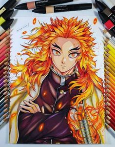 Rengoku Drawing, Naruto Goku, Anime Drawings For Beginners, Bleach Drawing, Poses Female, Anime Lineart, Anime Show, Best Anime Drawings