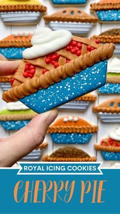 the royal icing cookies are shaped like pizzas