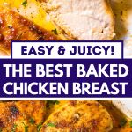 the best baked chicken breast is shown here