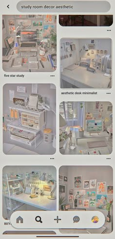 an image of the inside of a doll house with pictures and instructions to make it