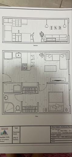 a floor plan for a living room and bedroom