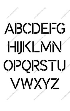 the alphabet is black and white with letters that are in different styles, but not all have