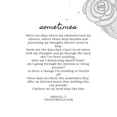 a poem written in black and white with an image of a flower