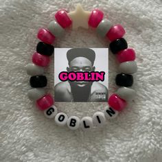 #tylerthecretor #goblin #kandi Tyler The Creator Kandi, Tyler The Creator Bead Bracelet, Tyler The Creator Wallpaper, Diy Kandi