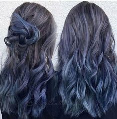 Demi Color, Dark Blue Hair, Guy Tang, Hair Colours, Ombre Hair Color