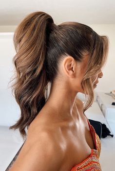 Wedding Ponytail, High Ponytail Hairstyles, Guest Hair, Wedding Guest Hairstyles, Fake Hair, Hair Ponytail Styles, Penteado Cabelo Curto, Ponytail Styles, Easy Hairstyles For Long Hair