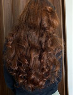 60s Curls Long Hair, Spanish Hair Color, Auburn Tinted Brown Hair, Light Auburn Blonde Hair, Warm Burnett, Deep Auburn Hair Color With Highlights, Deep Golden Brown Hair, Long Chestnut Brown Hair, Natural Red Hair With Brown Lowlights