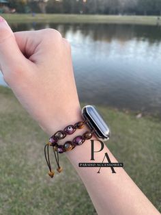 Evil eye and Tiger eye Brown Apple Watch Band adjustable  Banda de reloj apple con ojo de tigre y mal de ojo Evil Eye Apple Watch Band, Brown Apple, Apple Watch Sizes, All Band, Apple Watch Band, Tiger Eye, Apple Watch Bands, Watch Band, Evil Eye