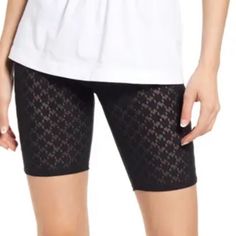 New Open Edit Black Floral Lace Biker Shorts Xxs Floral Lace Puts A Fresh Twist On Sporty-Chic Bike Shorts That Are Versatile Everyday Staples. Streamlined Bike Shorts Get A Retro-Chic Update From Mod Floral Lace That's Subtle Yet Statement-Making. Elastic Waist 91% Nylon, 9% Spandex C216 Lace Biker Shorts, Biker Shorts Black, White Biker Shorts, Black Biker Shorts, Diy Shorts, Black Bike, Biker Shirts, White Camo, Ribbed Shorts