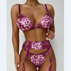 Material: Chiffon

Gender: Women

Item Type: Bikinis Set

Color: Photo Color

Size: S, M, L, XL Dru Hill, Trendy Swimwear Bikinis, Velvet Lingerie, Swimwear Model, Trendy Bikinis, Embroidery Stitching, Fashion Embroidery, Leather Lingerie