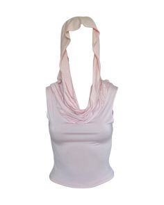 This is a top version of the Gladiatrix Dress. A soft and flattering sleeveless top with a draped cowl hood that can be worn multiple ways - as a hood, as a cowl neck, off the shoulder, and more. This top is also available in multiple colours. The colour displayed here is Dusty Pink. Hooded Top Outfit, Cowl Hood, Pink Clothes, Hooded Cowl, Lagoona Blue, Clothing Aesthetic, Flashing Lights, Draped Top, Copper Red