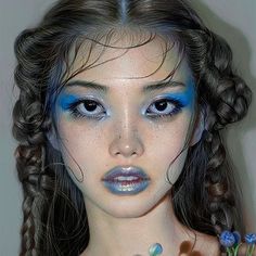 Fairy Makeup, Longer Eyelashes, Aesthetic Makeup, Face Art, Makeup Art, Makeup Inspo, Pretty Face, Skin Makeup