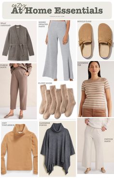 What To Wear At Home In Winter, Loungewear for Women Over 40, What To Wear Around the House Over 50, Winter Loungewear for Women Over 40 Hair Dressers, Winter Loungewear, Classic Outfits For Women, Capsule Wardrobe Women, 50th Clothes, Fall Workwear, Classic Capsule Wardrobe, Mom Wardrobe