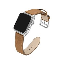 Whether you're going for causal or formal, these replacement watch straps can carry you from the mall to boardroom. Divots watch bands offer both comfort and versatility, and are perfect for everyday wear, business casual and formal occasions. Explore our selection of premium Apple Watch bands to change up your band for spicing up your look.Our collection of leather watch straps is made with super-soft breathable top grain leather that guarantees enduring durability and comfortable fit for all-day wear. Size: 41/40/38 mm.  Color: Gold.  Gender: female.  Age Group: adult. Tech Women, Apple Watch Sizes, Green Watch, Watch Straps, Leather Watch Strap, Leather Watch Bands, Top Grain Leather, Black Watch, Golden Brown